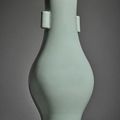 A rare celadon-glazed hu-form vase, Seal mark and period of Yongzheng