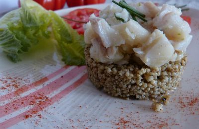 Du pastis mais pas dans un verre : tartare de poisson.