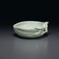 A rare Ru-style peach-form brush washer, Qing dynasty, 18th century