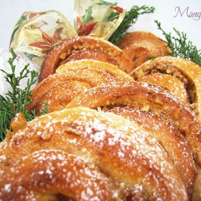 Escargots aux épices de Noël et noix de pécan