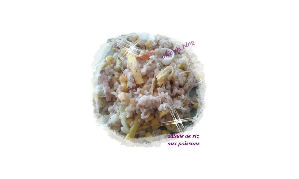 salade de riz aux poissons