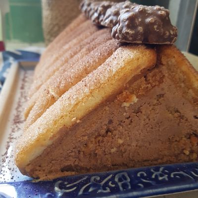 Bûche triangle express praliné cacahuète