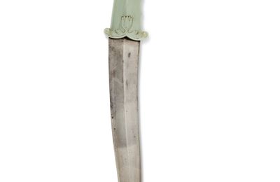 A jade-hilted dagger (khanjar), Mughal India, 17th century