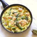 Recette de frittata aux asperges et au saumon