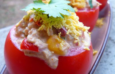 Tomates farcies à la mexicaine pour une entrée fraîche