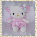 Doudou Peluche Hello Kitty Fée Robe Ailes Rose Jemini Sanrio