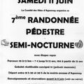 7 ème RANDONNEE PEDESTRE SEMI NOCTURNE