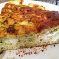 FRITTATA COURGETTES-FROMAGE FRAIS ET CIBOULETTE
