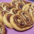 Palmiers au chocolat & à la noix de coco