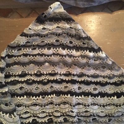 Mon châle en crochet