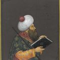 A Portrait of a man in Ottoman dress holding a book, Mughal, India, 1610