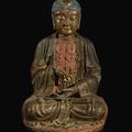 A dry-lacquered wood figure of a bodhisattva, Yuan-Ming dynasty