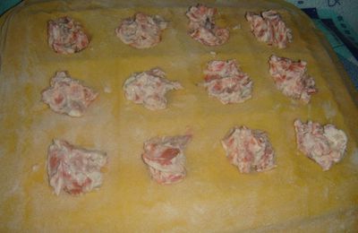 RAVIOLIS MAISON AU SAUMON FUMé