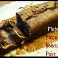 ღ " Miam " Marbré au Mascarpone Noisettes & Chocolat Poire