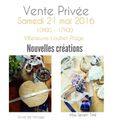 Vente Privée le 21 Mai 2016