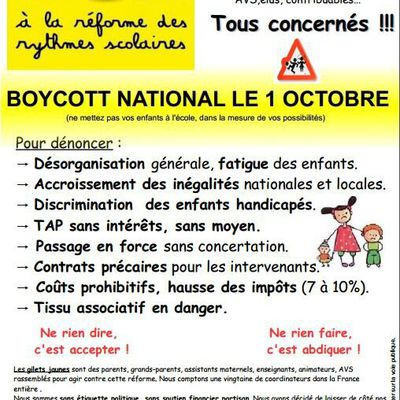 boycott national du mercredi 01 octobre 2014