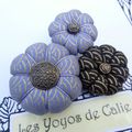 ♥ TSUKIYO ♥ Broche japonisante lilas noir or