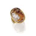 Gold and Hardstone Cameo Ring, Giovanni Antonio Santarelli, Late 18th Century to Early 19th Century.