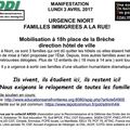 Manifestation de soutien aux familles 