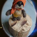 Un Ewok en laine feutrée