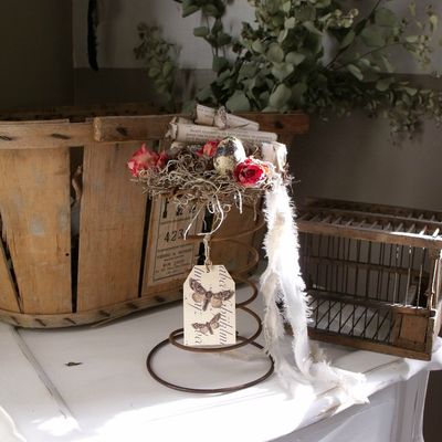 NID REALISE A PARTIR D'UN ANCIEN RESSORT Hauteur