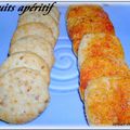 BISCUITS APERITIF AU FROMAGE ? SESAME ET PAPRIKAS 