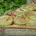 Tarte fine aux courgettes