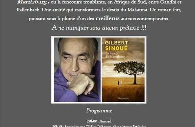 Les interviews en public : Gilbert Sinoué