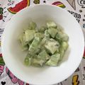 Salade de concombre légére