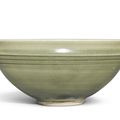 A large 'Yaozhou' carved 'wave' deep bowl, Jin dynasty (1115-1234)