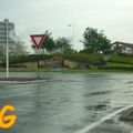 Rond-point à Bayonne