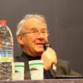 Pierre Juquin à Brest le 25 novembre 2014 parle de son ouvrage imposant, en deux tomes, sur Aragon- (photo JCS) -