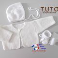 TUTO tricot bébé, tutoriel, Patron layette bb à tricoter pdf