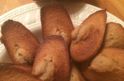 Madeleines à l'ardéchoise ( crème de marron et rhum)