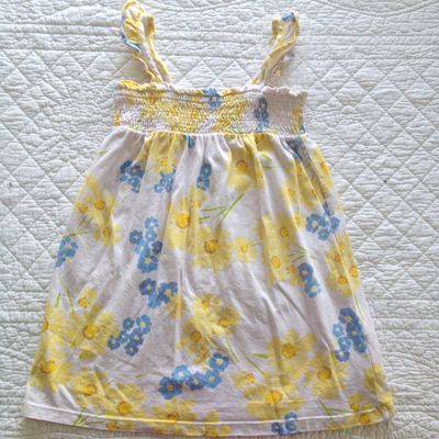 robe fleurie jaune 