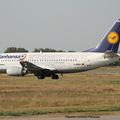 Aéroport: Toulouse-Blagnac(TLS-LFBO): Lufthansa: Boeing 737-330: D-ABEK: MSN:25414/2164. LIVERY "FANHANSA".