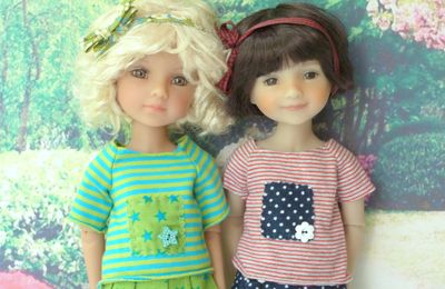 Brune et blonde,the little fashion  sisters