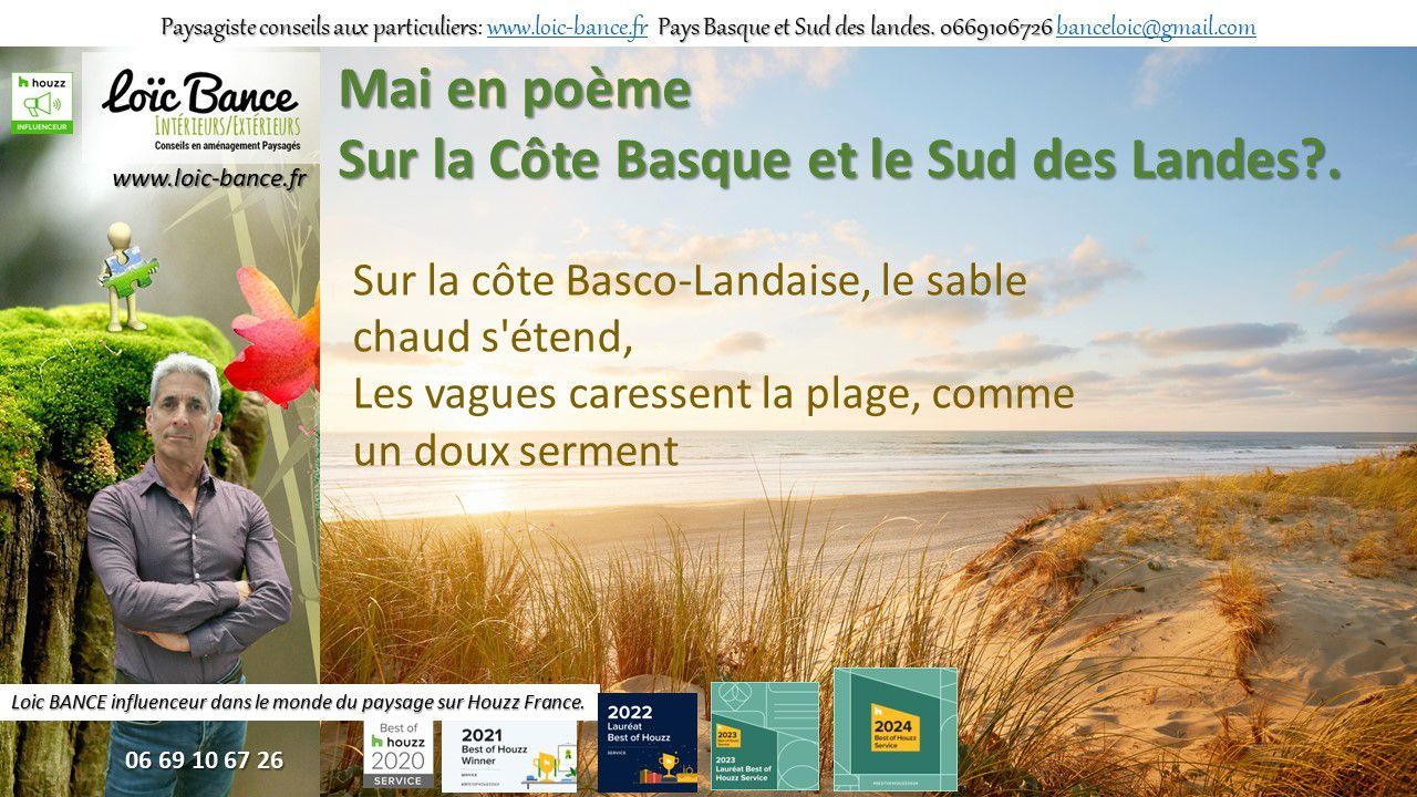 Loic BANCE, paysagiste Pays Basque, Paysagiste Landes, Paysagiste conseils aux particuliers.