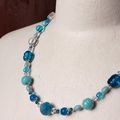 Collier Adria Blu, perles anciennes