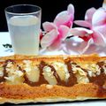 Tarte aux poires à la crème d'amande et chocolat 