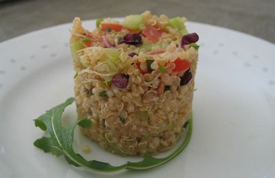 Taboulé de quinoa aux graines germées