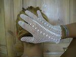 gants au crochet faits main