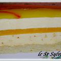 LE ST SYLVESTRE (entremet nougat/orange ) recette du M-O-F : NORBERT VANNIER 