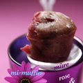 Mi-muffin mi-clafouti à la mûre, framboise et sirop de rose