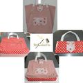 TOTE BAG pois et rayures
