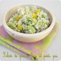 Salade de quinoa, fèves et petits-pois