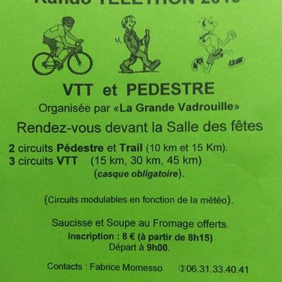 Telethon CAHUZAC SUR VERE Rando VTT Trail et Marche
