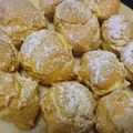 Choux à la crème pâtissière vanille ou café