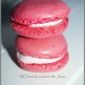 Macarons à la fraise tagada 