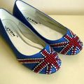 ballerines Union Jack drapeau anglais 39